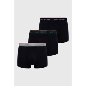 Boxerky Tommy Hilfiger 3-pack pánské, černá barva, UM0UM01642