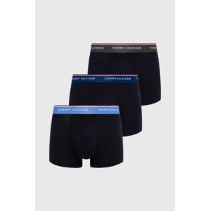 Boxerky Tommy Hilfiger 3-pack pánské, černá barva, UM0UM01642