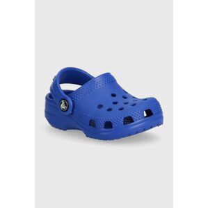 Dětské pantofle Crocs CROCS LITTLES tmavomodrá barva