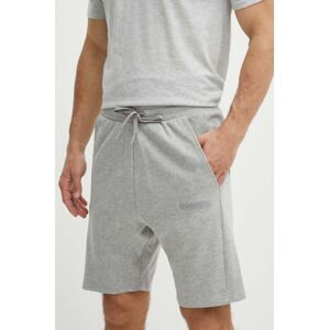 Bavlněné šortky Hummel hmlLEGACY SHORTS šedá barva, 212568
