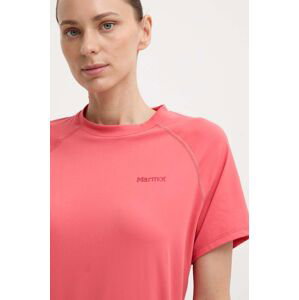 Sportovní triko Marmot Windridge růžová barva