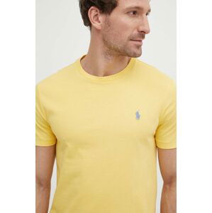 Bavlněné tričko Polo Ralph Lauren žlutá barva, 710671438