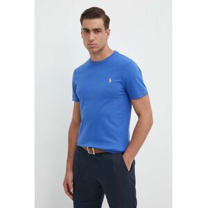 Bavlněné tričko Polo Ralph Lauren tyrkysová barva, 710671438