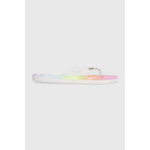 Žabky Roxy Viva dámské, fialová barva, na plochém podpatku, ARJL100915