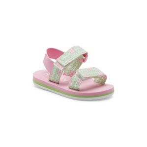 Dětské sandály Roxy fialová barva
