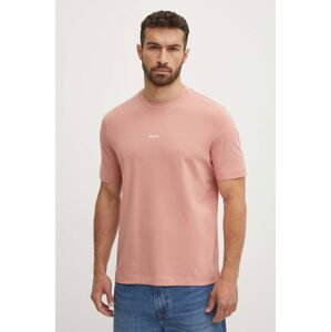 Tričko BOSS ORANGE růžová barva, 50473278
