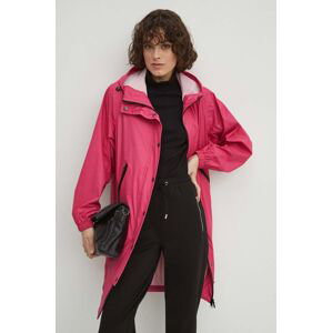 Nepromokavý kabát Medicine dámský, růžová barva, přechodný, oversize