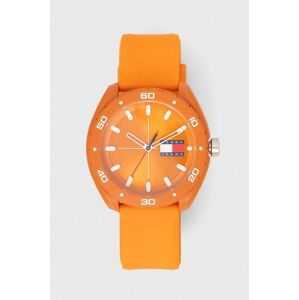 Hodinky Tommy Hilfiger oranžová barva, 1792066