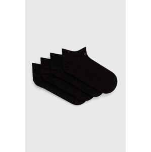 Ponožky Calvin Klein 4-pack dámské, černá barva, 701220513