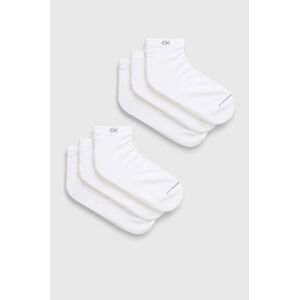 Ponožky Calvin Klein 6-pack pánské, bílá barva, 701222232