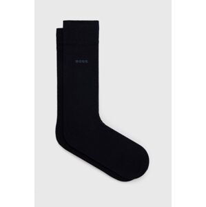Ponožky BOSS 2-pack pánské, tmavomodrá barva, 50516616