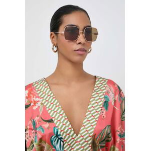 Sluneční brýle Gucci dámské, zlatá barva, GG1434S