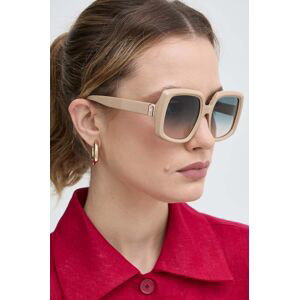 Sluneční brýle Furla dámské, béžová barva, SFU709_5406K6