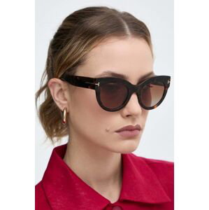 Sluneční brýle Tom Ford dámské, hnědá barva, FT1063_5152T