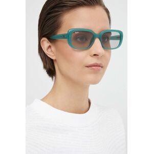 Sluneční brýle Ray-Ban dámské, zelená barva, 0RB4421D