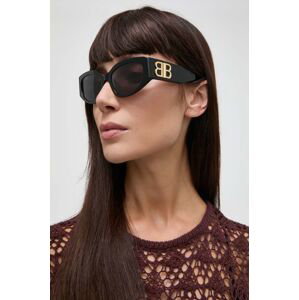 Sluneční brýle Balenciaga dámské, černá barva, BB0324SK