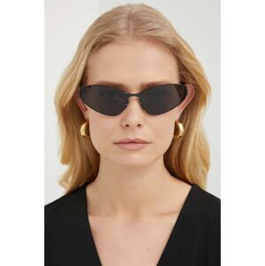 Sluneční brýle Balenciaga dámské, černá barva, BB0335S