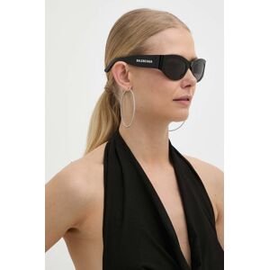Sluneční brýle Balenciaga dámské, černá barva, BB0330SK