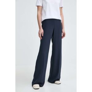 Kalhoty MAX&Co. dámské, tmavomodrá barva, jednoduché, high waist, 2418131034200
