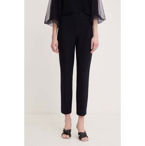 Kalhoty Joseph Ribkoff dámské, tmavomodrá barva, jednoduché, medium waist, 143105