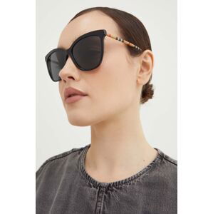 Sluneční brýle Burberry CLARE dámské, černá barva, 0BE4308