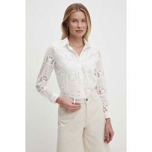 Košile Answear Lab dámská, bílá barva, regular, s klasickým límcem