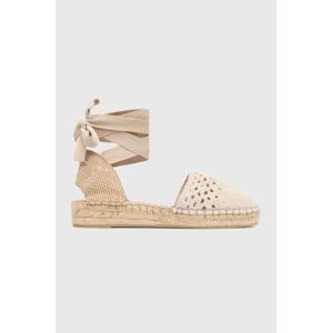 Espadrilky Answear Lab béžová barva