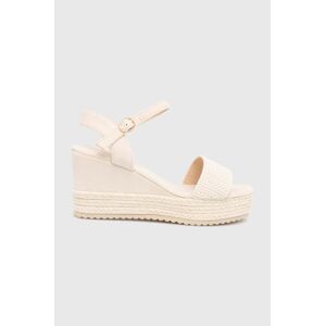 Espadrilky Answear Lab béžová barva, na klínku