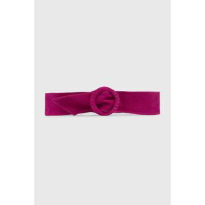 Semišový pásek Answear Lab růžová barva