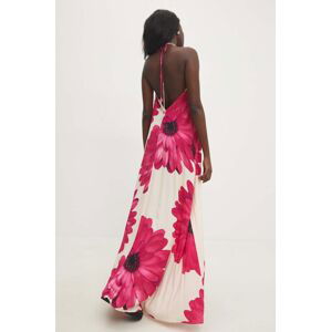 Šaty Answear Lab růžová barva, maxi, oversize