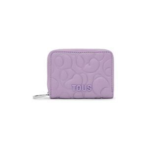 Kožená peněženka Tous fialová barva, 2002025029