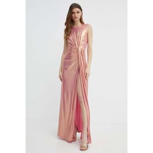 Šaty Silvian Heach růžová barva, maxi