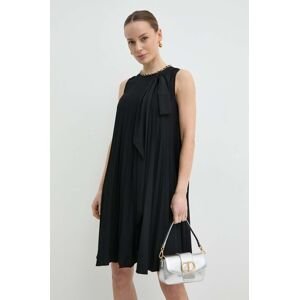 Šaty Nissa černá barva, mini, RC14842
