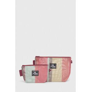 Kosmetická taška Dakine MESH POUCH SET 2-pack růžová barva, 10004085