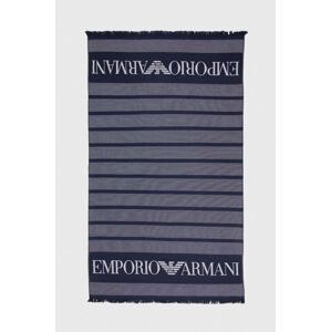 Ručník Emporio Armani Underwear tmavomodrá barva