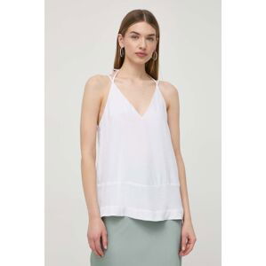 Top Armani Exchange bílá barva, 3DYH45 YN9RZ