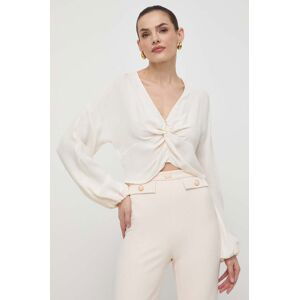 Halenka Elisabetta Franchi dámská, béžová barva, hladká, CA05142E2