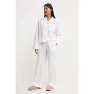 Bavlněné pyžamo Polo Ralph Lauren bílá barva, bavlněná, 4P8004