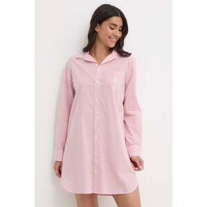 Noční košilka Lauren Ralph Lauren dámská, růžová barva, ILN32339