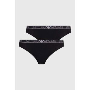 Kalhotky Emporio Armani Underwear 2-pack černá barva