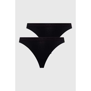 Kalhotky brazilky Emporio Armani Underwear 2-pack černá barva