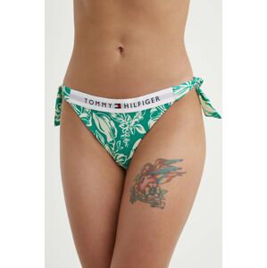 Plavkové kalhotky Tommy Hilfiger zelená barva, UW0UW05366