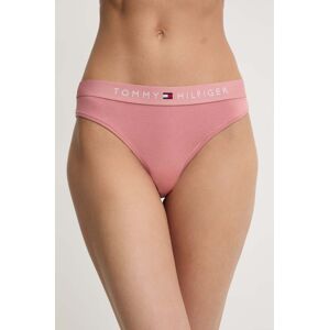 Tanga Tommy Hilfiger růžová barva, UW0UW04146