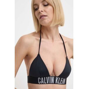 Plavková podprsenka Calvin Klein černá barva, měkký košík, KW0KW02581
