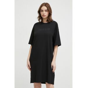 Noční košile Calvin Klein Underwear dámská, černá barva, 000QS7126E
