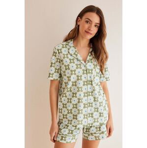 Bavlněné pyžamo women'secret Miffy zelená barva, bavlněná, 3137646