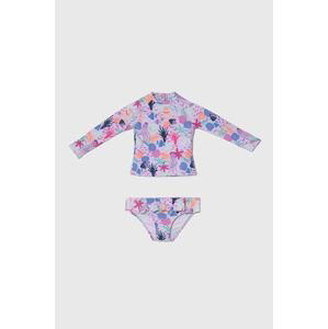 Dvoudílné plavky pro miminko zippy fialová barva