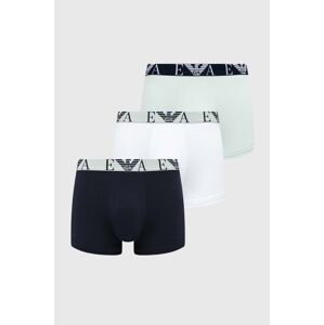 Boxerky Emporio Armani Underwear 3-pack pánské, zelená barva