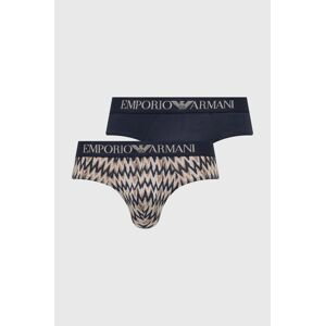 Spodní prádlo Emporio Armani Underwear 2-pack pánské, tmavomodrá barva, 111733 4R504