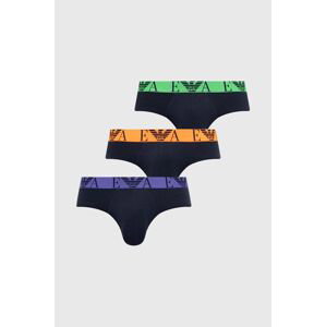 Spodní prádlo Emporio Armani Underwear 3-pack pánské, tmavomodrá barva